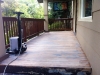 sanding front porch